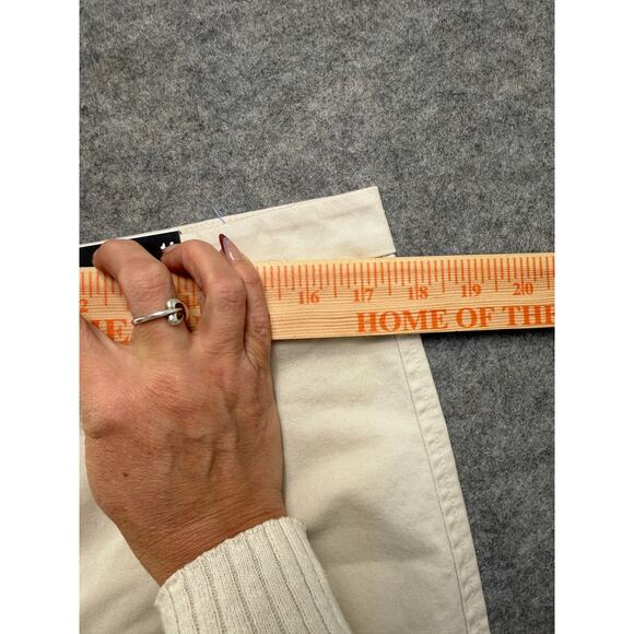 Express Women’s Cropped Wide Leg High Rise Pants Size 14 Beige NWT - Picture 5 of 7